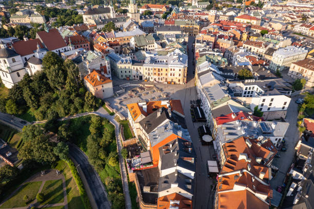 istock Lublin old town drone photo. 2187107317