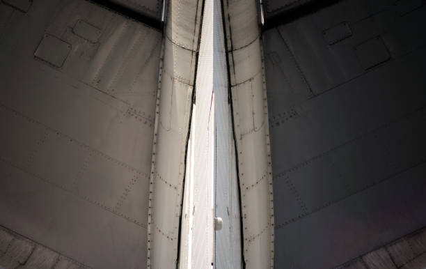 istock technical aviation background fragment of an airplane wings 2187107815