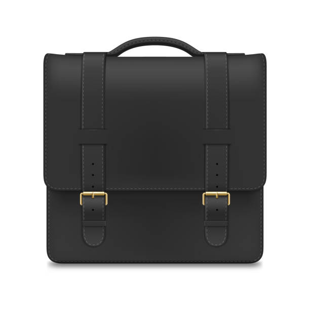 istock Briefcase on white background suitable for business, travel, and organization needs, showcasing a classic design with sturdy straps and handle 2187109400