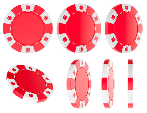 istock Casino Token or Poker Chip, front and side views. 3D rendering 2187110438
