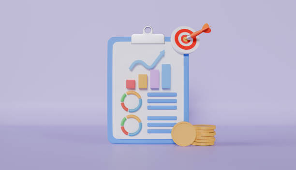 istock 3D Goal achievements, planning schedule, Checklist on a clipboard with target, reports business and financial data analytics concept 2187118687
