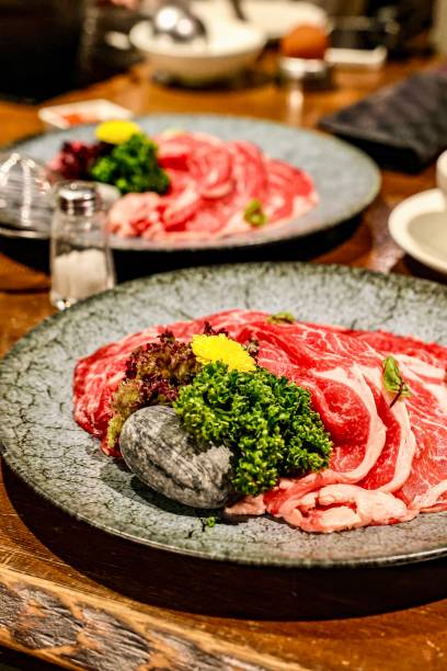 istock Premium Sliced Beef Platter with Fresh Garnishes 2187119498