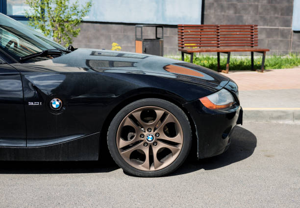 Minsk, Belarus, November 27, 2024 - BMW Z4 Roadster Convertible. Luxury german sports car