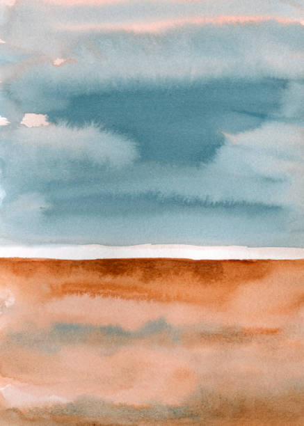 istock hand painted watercolor abstract dreamy ethereal fall landscape, beautiful dramatic painterly  artwork scenery 2187126262