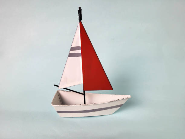 Ship model isolated on white background