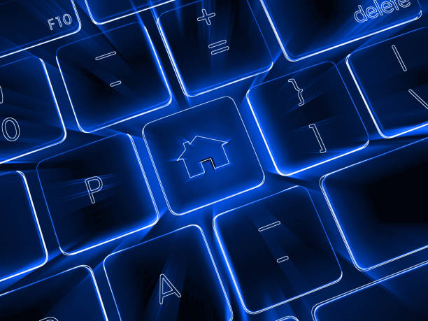 Searching house buying real estate internet advertisement