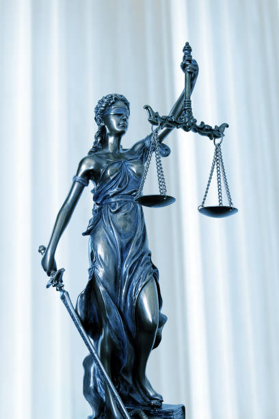istock Lady Justice In Front Of Columns 2187134469