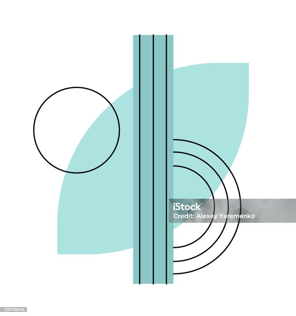 Vintage Geometric Element Pattern From Simple Geometrical Objects ...