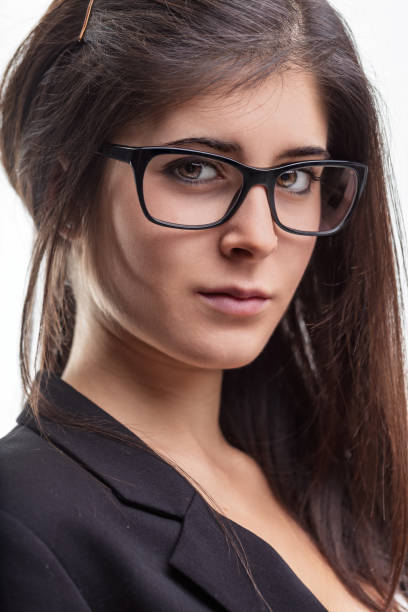 istock Young businesswoman wearing eyeglasses with serious expression 2187143319