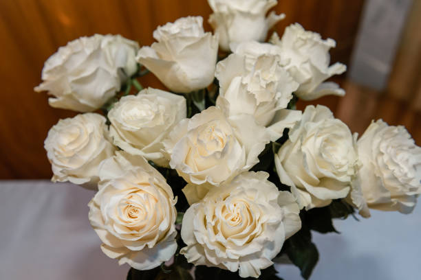 istock A bouquet of white roses. 2187143613