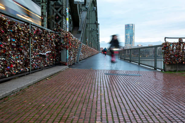 Early morning in the city of Cologne in winter