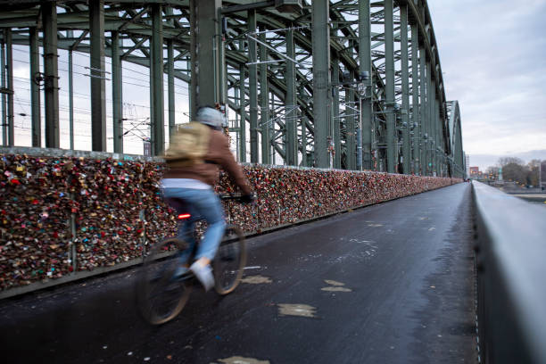 Early morning in the city of Cologne in winter