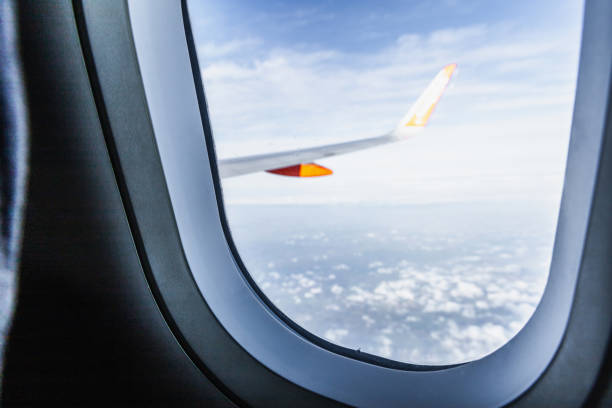istock Aerial view from airplane window to earth 2187150773