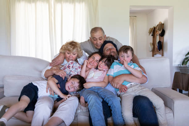 istock Multigenerational family portrait on the couch 2187152961