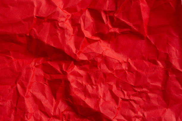 istock Red crumpled paper texture,Red crumpled paper textured background. 2187153720