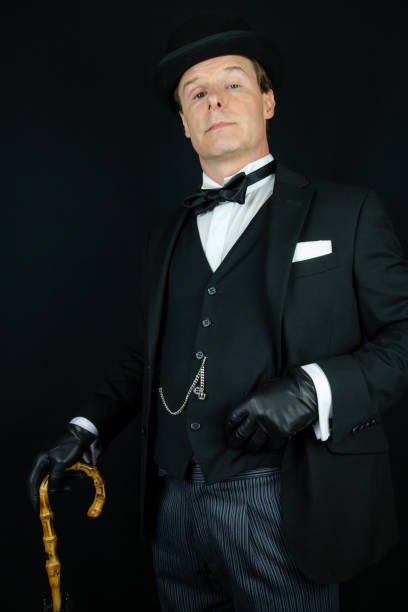 istock Posh English Gentleman With Umbrella 2187157210