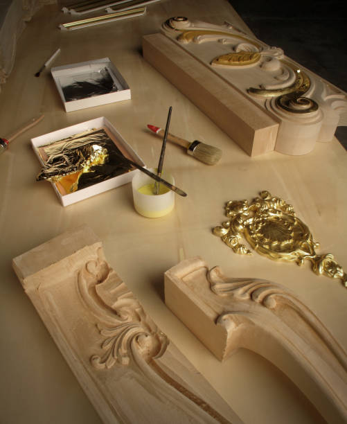 istock Close up of a carpenter's worktop 2187160648