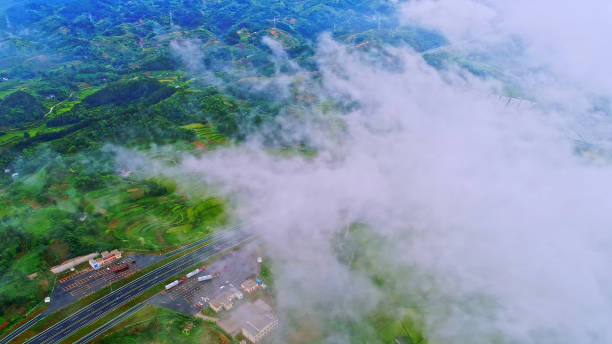 istock Sea of clouds,China's mountain ranges,Forest,Terrace. 2187161186