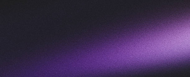 istock Purple black grainy background, abstract glowing violet color gradient, noisy texture poster banner header backdrop design 2187165487