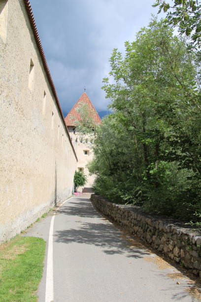 istock Cycling route close to Glurns city wall 2187170928