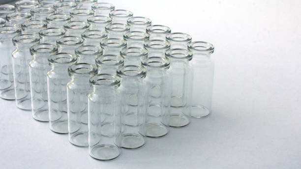 istock New glass vials for instrumental analysis on a white background. analytical vials prepared for chemical analysis 2187175275