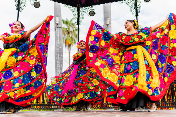 istock Young chiapanecas (traditional mexican dancers) dancing outdoors 2187176756