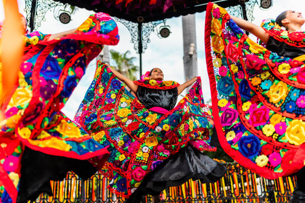 istock Young chiapanecas (traditional mexican dancers) dancing outdoors 2187176934