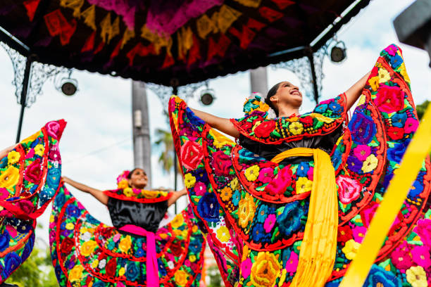 istock Young chiapanecas (traditional mexican dancers) dancing outdoors 2187176935