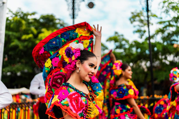 istock Young chiapaneca (traditional mexican dancer) dancing outdoors 2187176987
