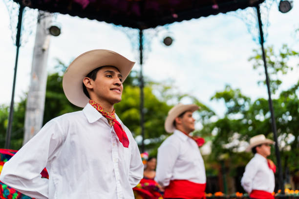 istock Young chiapaneco (traditional mexican dancer) dancing outdoors 2187177040