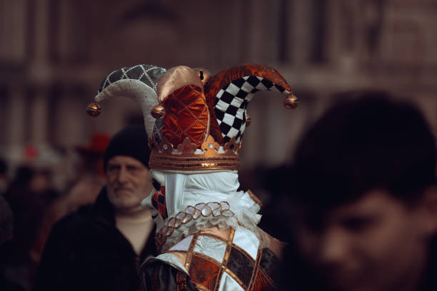 Basel, Switzerland - February 20st 24. Colorful carnival mask