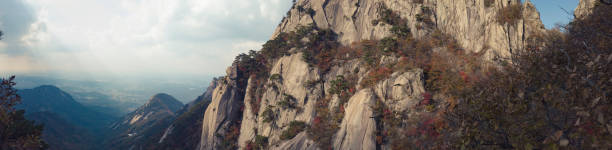 beautiful bukhansan national park, seoul province, south korea.