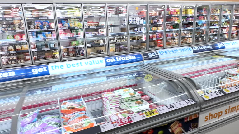 Aisle in a supermarket