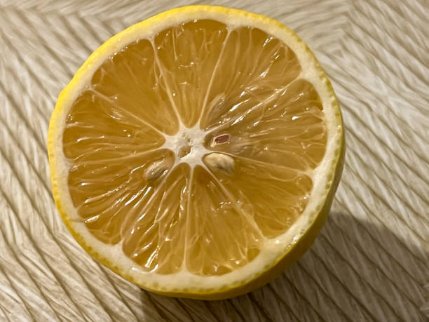 istock Close-up of a cut lemon lying on the table 2187189413