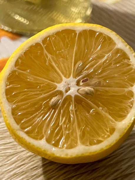 istock Close-up of a cut lemon lying on the table 2187189414