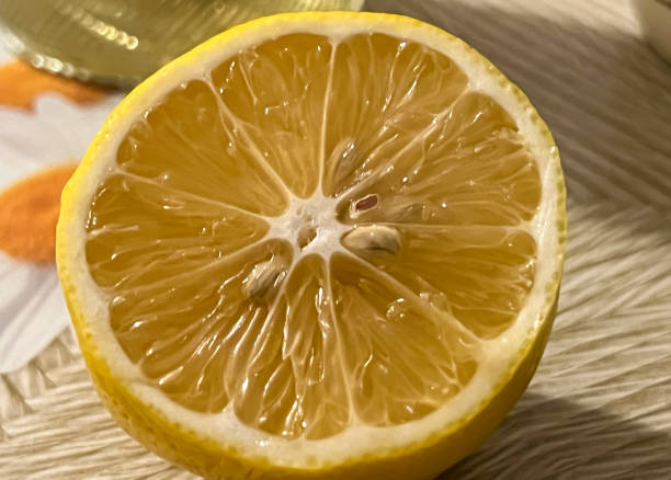 istock Close-up of a cut lemon lying on the table 2187189420