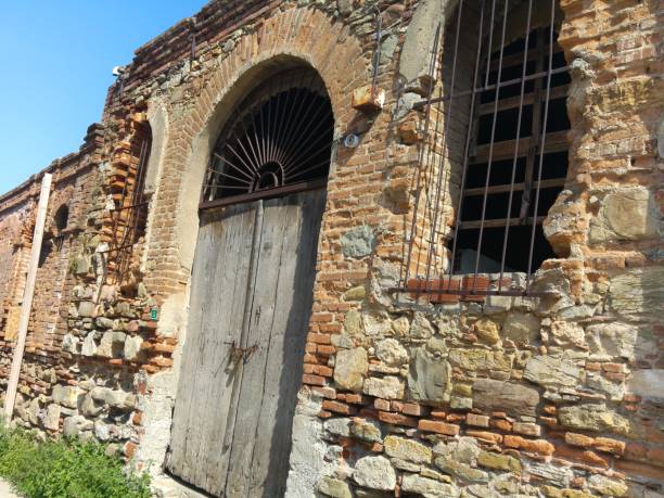istock Old Town ruined abandoned house 2187189777