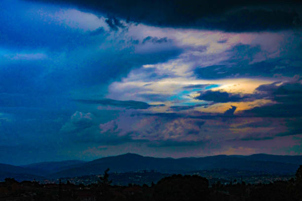 istock Vivid Evening Sky Over Kigali Cityscape 2187191888