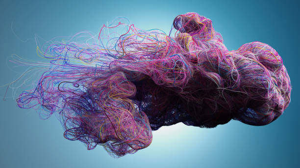istock Tangled Whispers: A Dance of Colors in Fluid Motion 2187194115