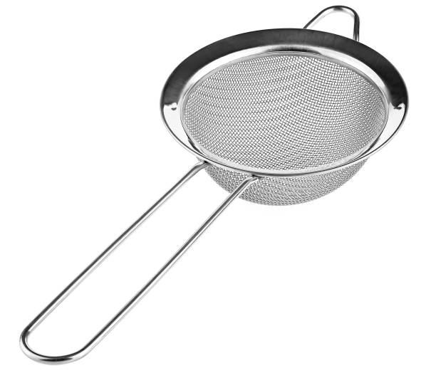 istock Metal mesh isolated on a white background. Tea strainer. Sieve for cooking. 2187194832