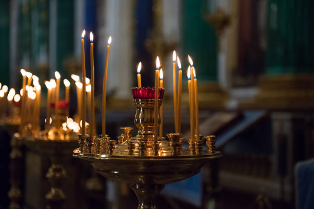 istock The church candles are burning. 2187196218