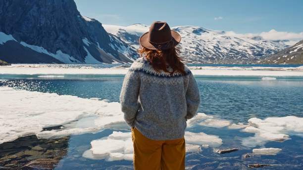 istock An Adventurous Explorer Embarks on a Journey in a Breathtaking Mountain Landscape 2187198225