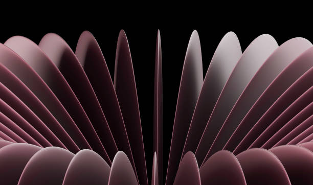 istock Abstract Pink and Purple Curves: A Minimalist Design 2187198248