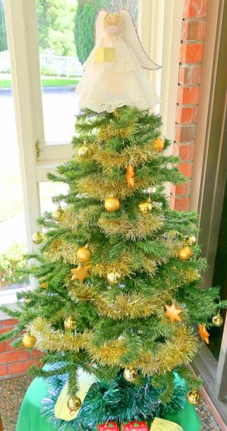 istock Holiday season Christmas celebration with Christmas tree decorations 2187204420