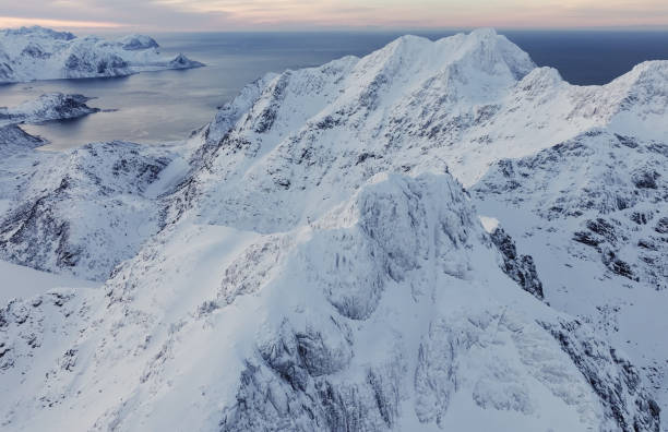 istock Experience the breathtaking and beautiful Arctic mountain landscape covered in pristine snow 2187204767