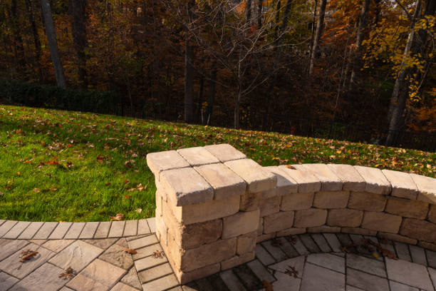 istock Stone Patio Corner in Autumn 2187206727