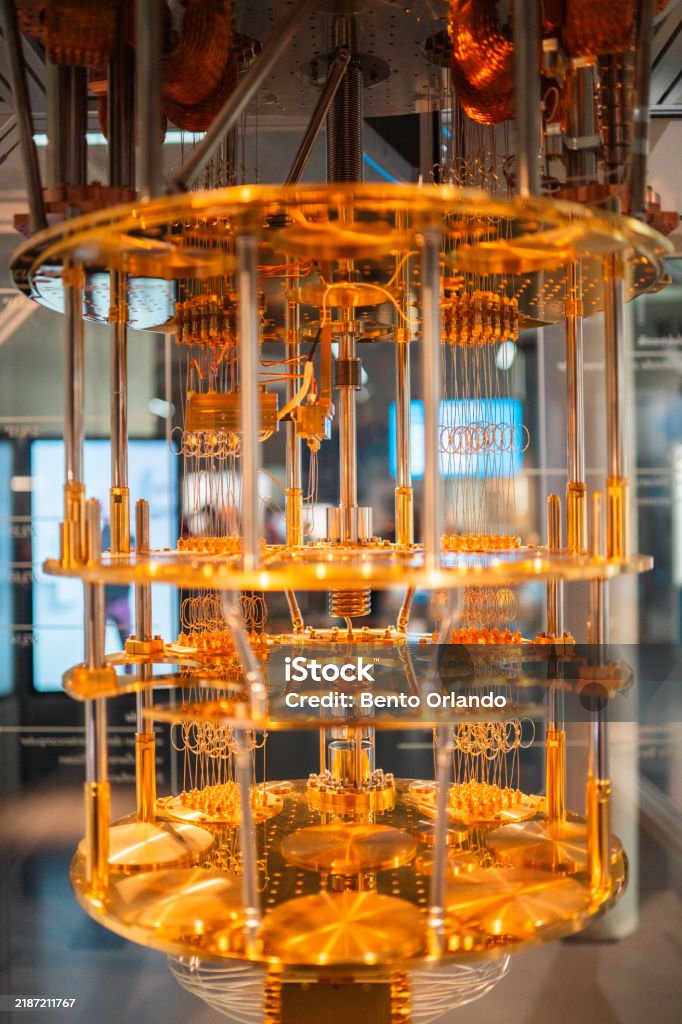 Intricate Quantum Computer System Reflecting Advanced Technology With ...