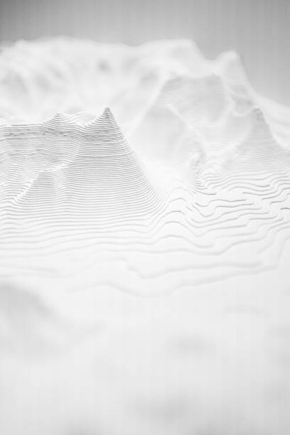 istock Minimalist Abstract Topographic Landscape With Contour Lines Capturing Elegant White Texture and Smooth Surfaces 2187211886