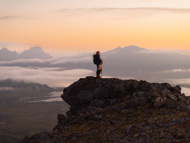 istock Experience a breathtaking and majestic sunset view from a breathtaking mountain peak 2187214341
