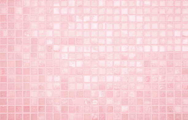 Colorful pastel ceramic wall and floor grid tiles abstract background. Design geometric mosaic texture decoration of the bedroom, Home or office. Simple seamless pattern for backdrop advertising.